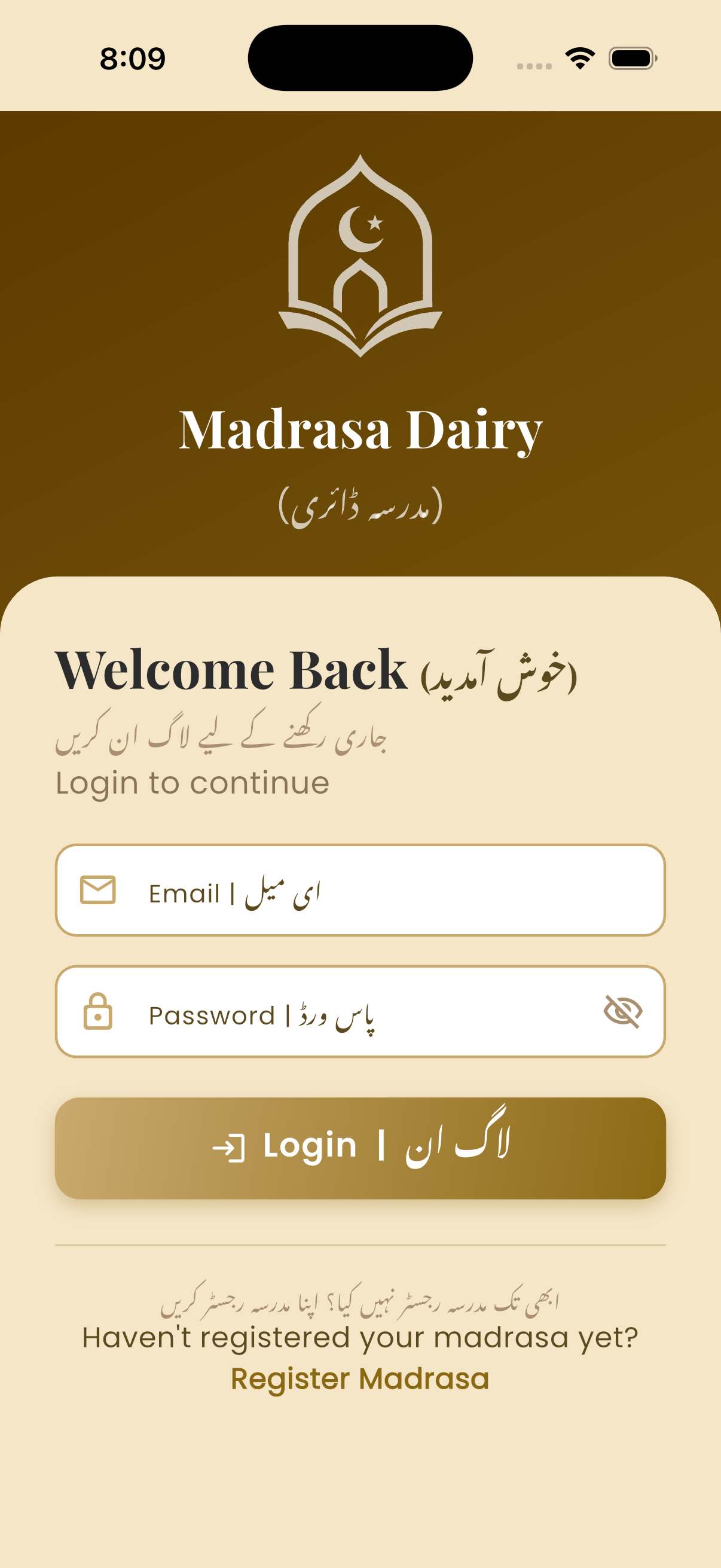 Login Screen