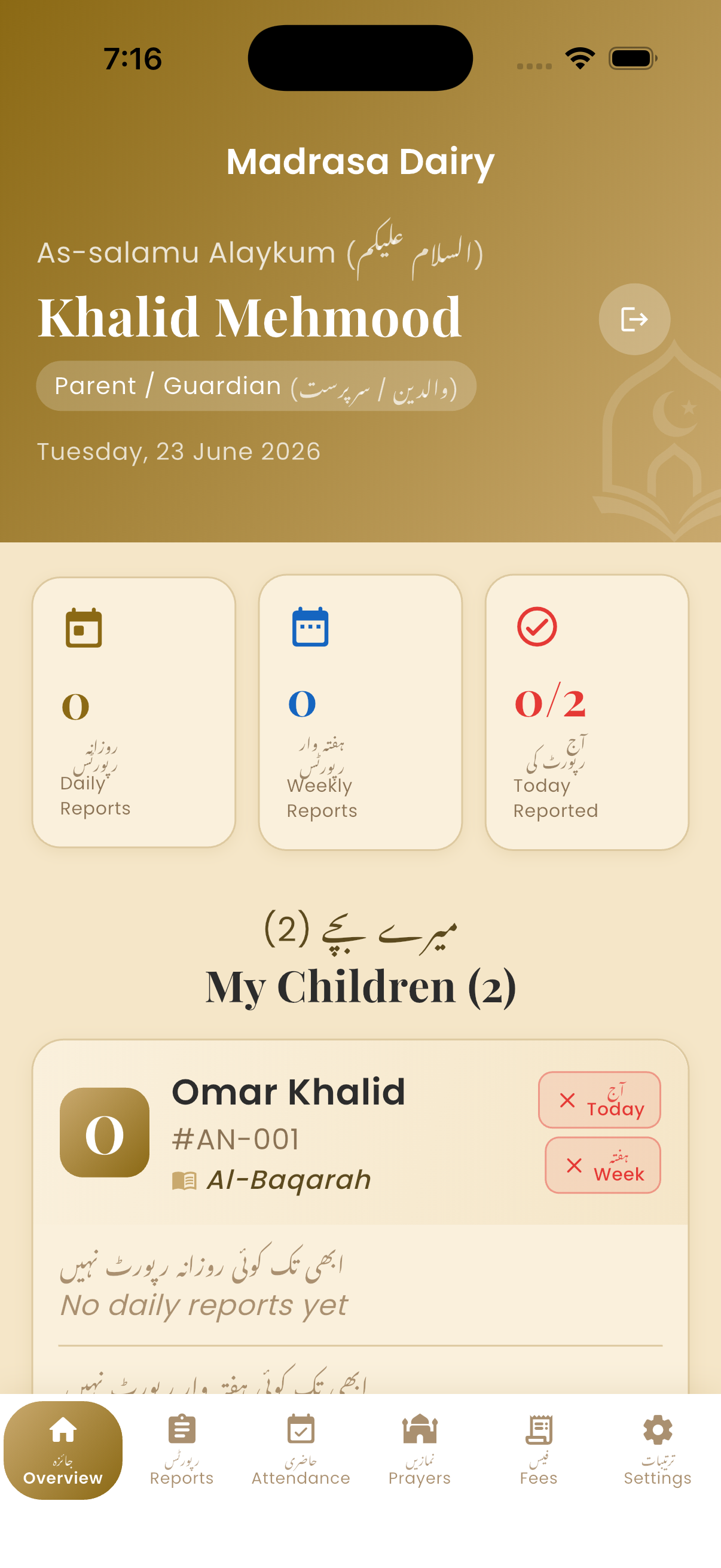 Parent Overview